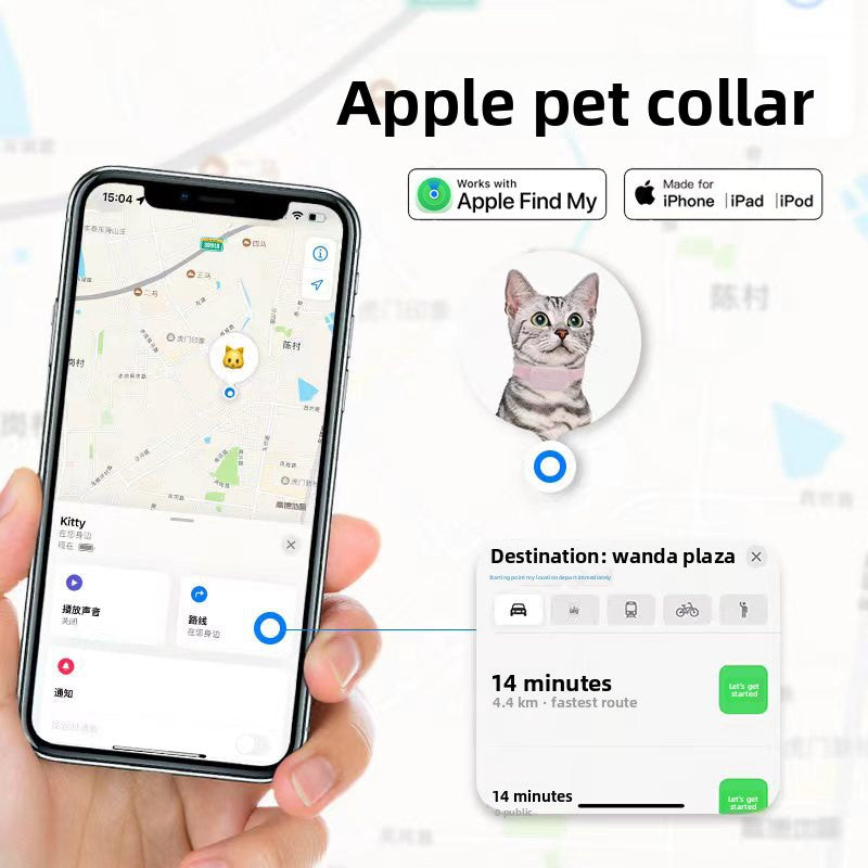 Collar localizador para mascotas MFi Certified Bluetooth